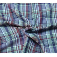 100% Cotton Check Two Faced Flannel Twill Yarn Dyed Fabric Textile For Shirts ,Garment21*21/64*54